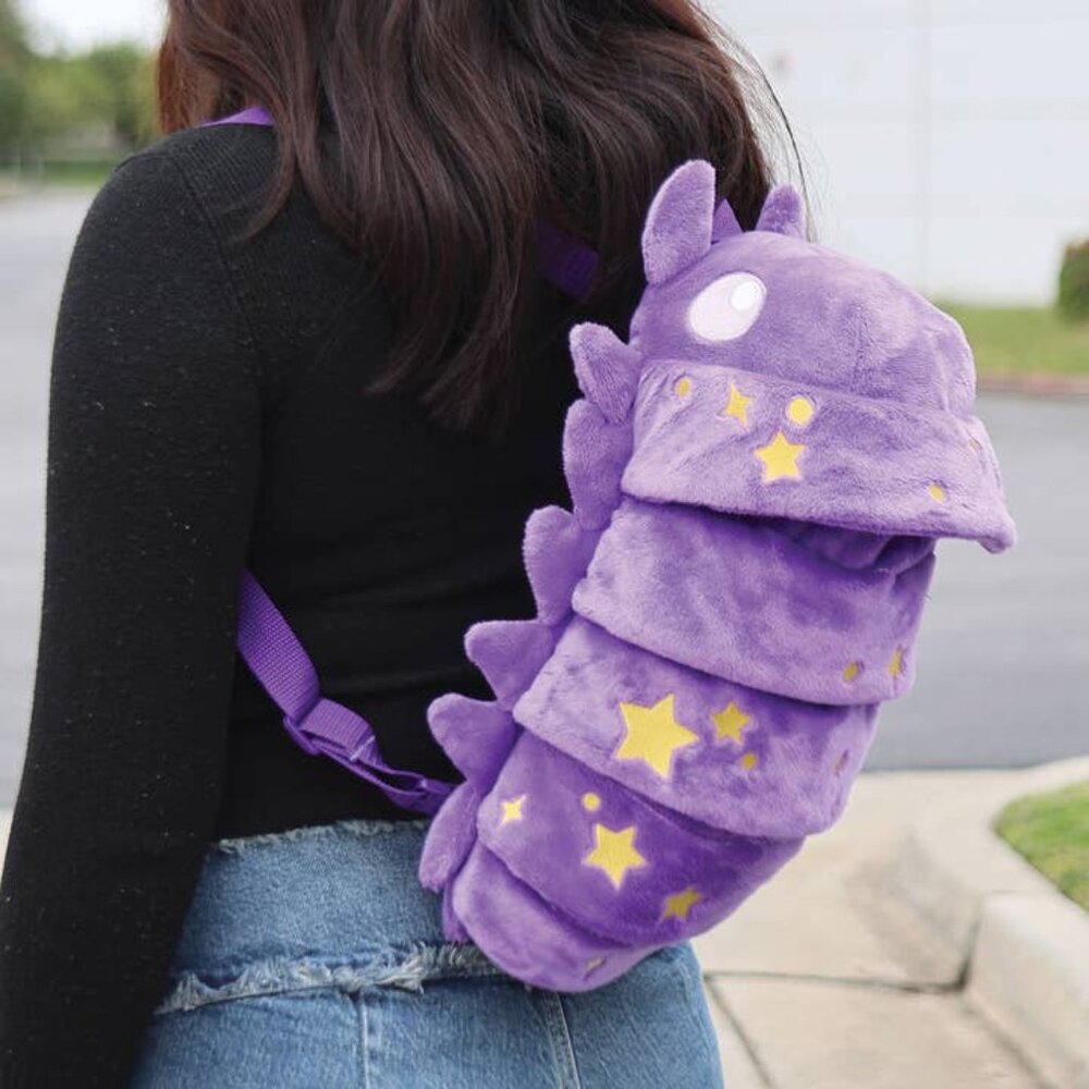 Purple Roly Poly Plush Backpack - Picture 5 of 6